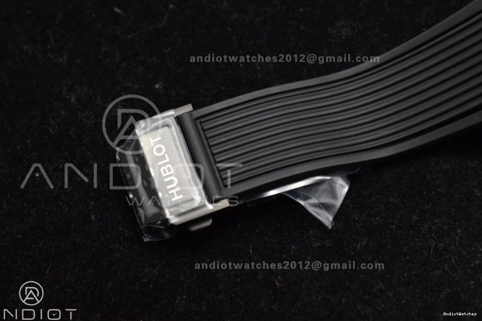 A 893 Black Rubber ZF Edition Skeleton on Dial Bang Strap Hublot BestValue 1:1 Unico Best Black Big Full 0105